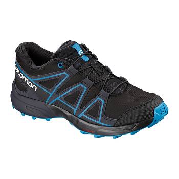 Salomon SPEEDCROSS J - Cierne Turistické Topánky Detske, S0197SK